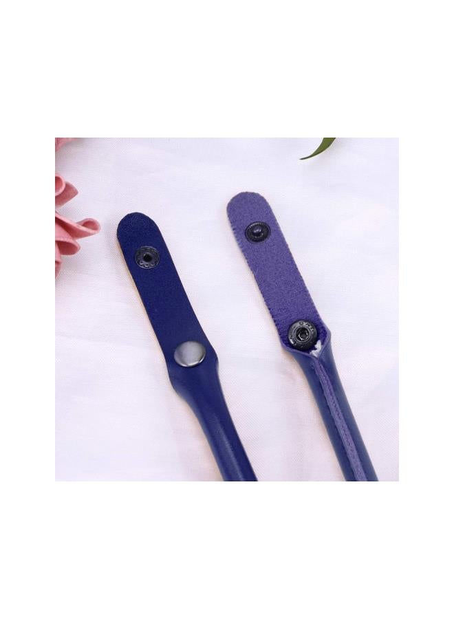 klarako 2PCS Leather Purse Handles PU Leather Purses Straps Shoulder Bag Strap Replacement Handles (Dark Blue)  - Image 5