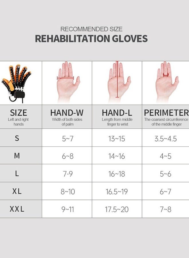 Rehability Robot Gloves Hand Stroke Recovery Equipment Hand Dysfunction Patient Training Device Stroke Hemiplegia Finger Orthosis for Long Term Relief Finger Cramps