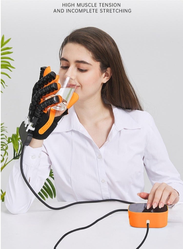 Arabest Rehability Robot Gloves Hand Stroke Recovery Equipment Hand Dysfunction Patient Training Device Stroke Hemiplegia Finger Orthosis for Long Term Relief Finger Cramps  - Image 4