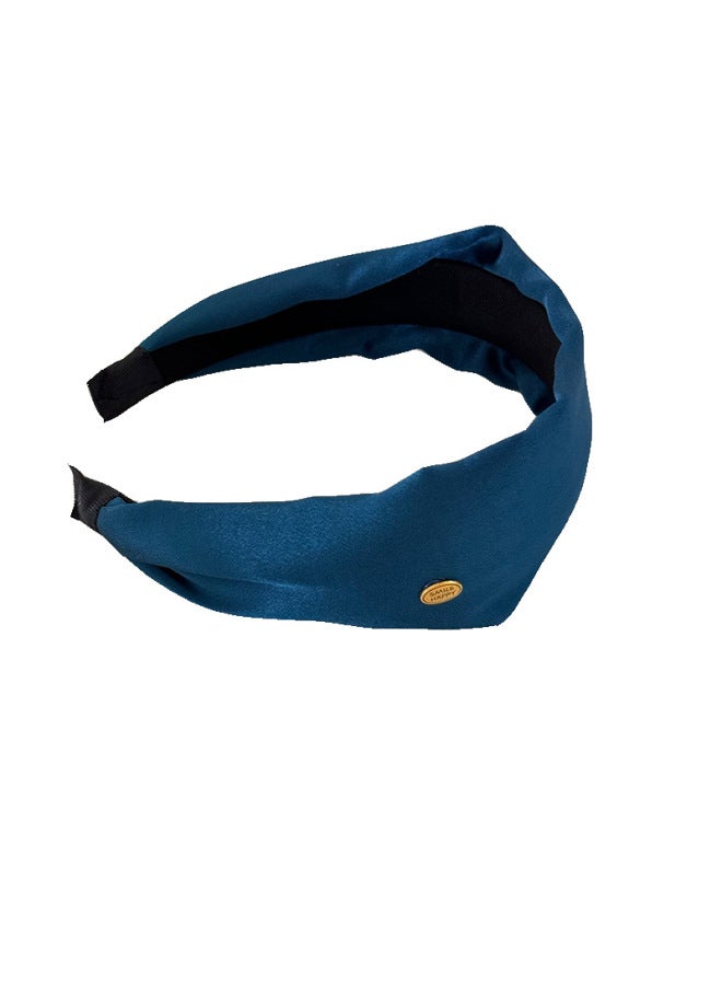 Retro High Skull Top Gold Standard Wide Version Headband For Women's Daily Wear, Fashionable Headband Temperament, Compression Headband Headwear - Image 5