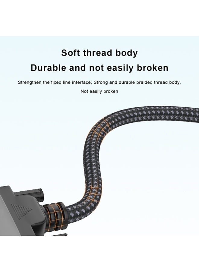igeekwell DP 2.1 Cable 80Gbps 6.6FT, DisplayPort 2.1 Cord [16K@60Hz, 8K@120Hz, 4K@240Hz] HDR10, DSC1.2a, G-Sync, FreeSync, Braided - 2 Pack - Image 5