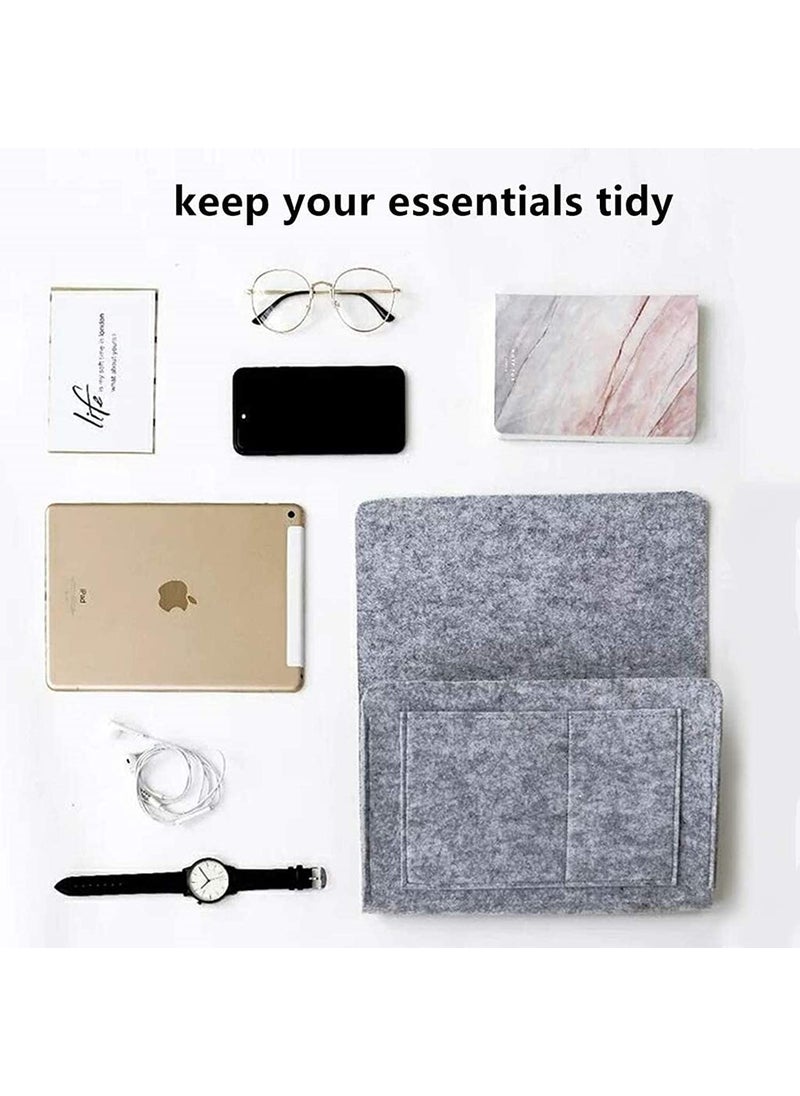 TCCO ENTERPRISE TCCO ENTERPRISE 5 Pockets Bedside Caddy Original Design Large Size 9x13 Laptop Holder 100 Handmade College Room Kids Bunk Bed Hospital Bed Night Hanging Storage Organizer for MagazineIpadTabletRemotes  - Image 4