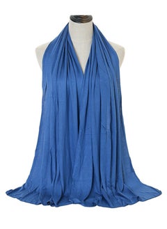 Stretch Scarf 65 X 165 Cm Denim Blue