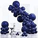 PartyWoo Navy Blue Balloons 120pcs Different Sizes of 18 12 10 5 Inch Dark Blue Balloon Arch Kit Garland for Graduation Wedding Sports Baby Shower Birthday Bachelorette Party Decorations BlueZ90 - Image 2