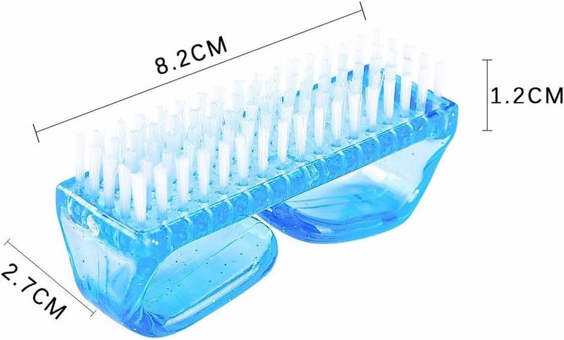2 Pcs Handle Grip Nail Brush Fingernail Cleaner Pedicure Scrub Foot Brushes Cleaning Tool Kit (Multicolor)(2 pcs) - Image 2
