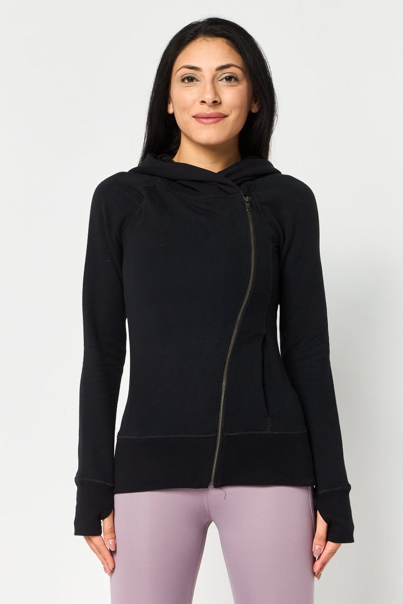 Nike Women Sportswear Fit Long Sleeve Training Hoodies, Black - Image 1