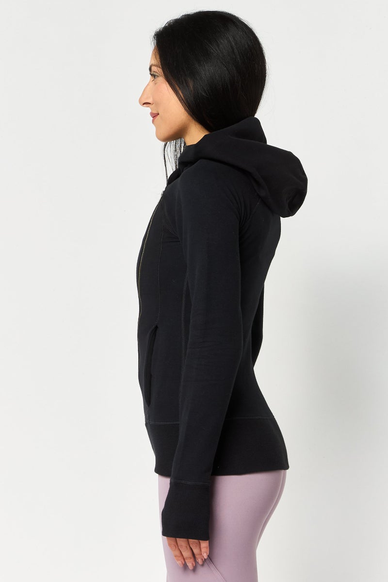 Nike Women Sportswear Fit Long Sleeve Training Hoodies, Black - Image 3