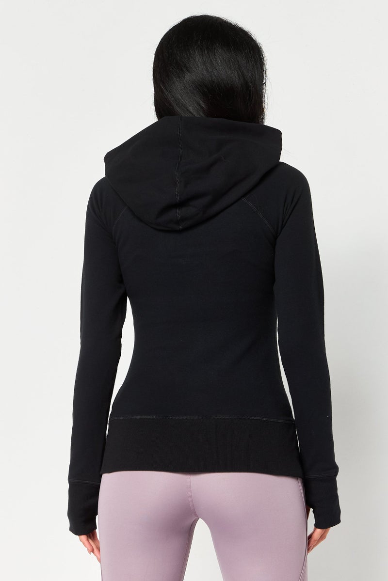Nike Women Sportswear Fit Long Sleeve Training Hoodies, Black - Image 4