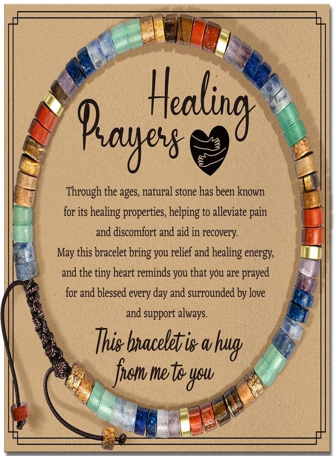 ZOKCC Inspirational Gifts Bracelets for Women Healing Natural Stone Bracelets - Get Well Soon Gifts for Women Best Friends Sister Girls - Life is Tough But So are You Bracelet, one size, Stone, Jasper - Image 1