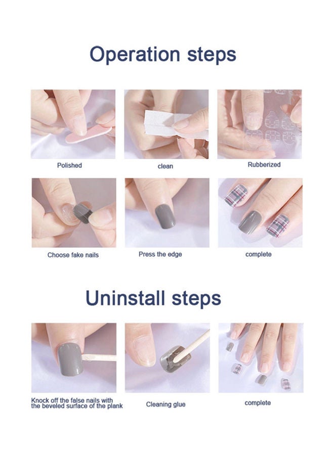 NIBEMINENT Fashion Artificial Nails Multicolour - Image 3