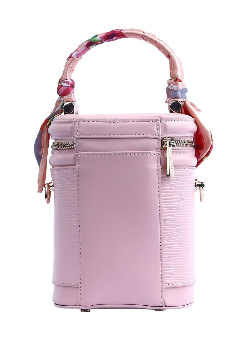 AMICA Celeste Women's Cylindrical Shaped Mini Crossbody Bag-Pink