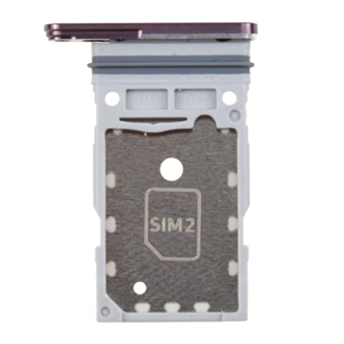 Vekir Dual SIM Card Tray for Samsung Galaxy S22 Ultra 5G SM-S908B SIM Card Holder for SM-S908B SIM Card Slot Replacement for SM-S908U SM-S908U1 Burgundy Red - Image 3