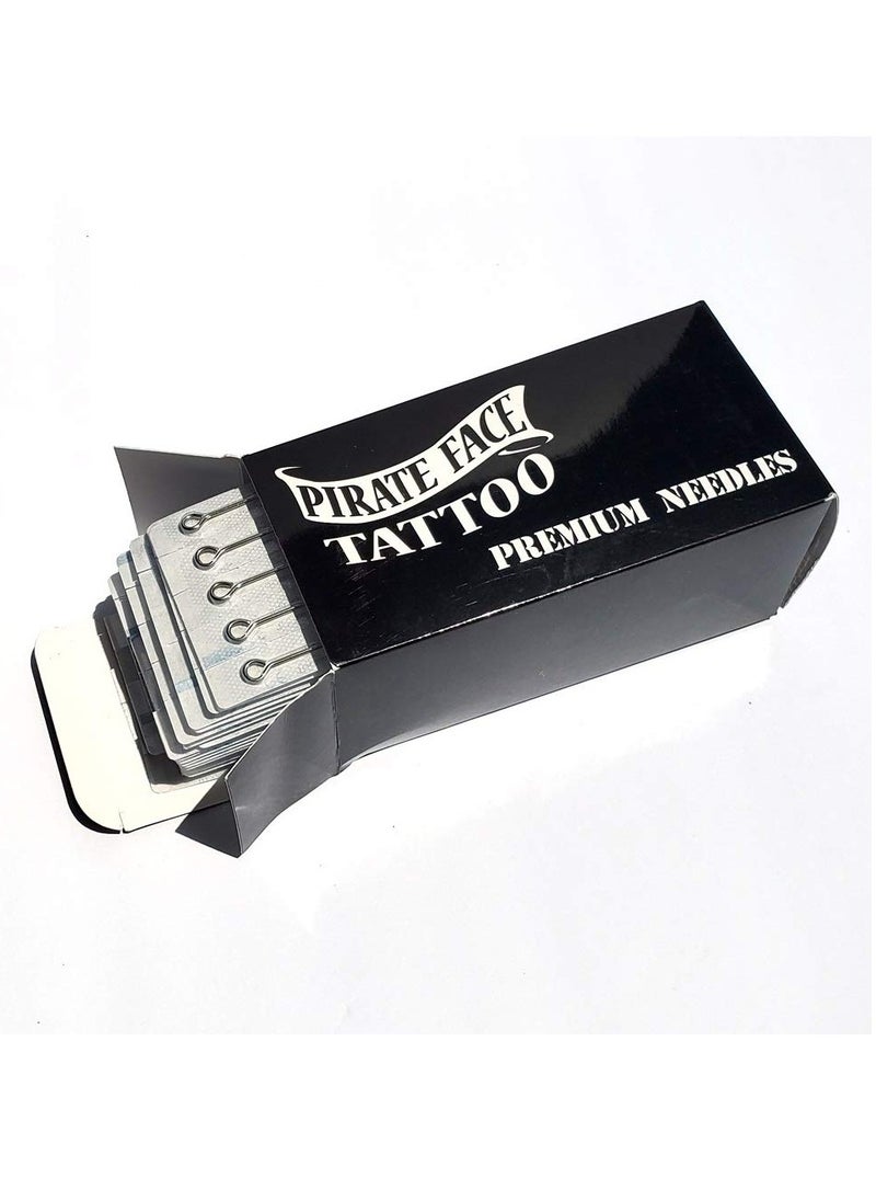 Pirate Face Tattoo - Pirate Face Tattoo PFT 100 pcs Assorted Tattoo Needles - Round Liner, Round Shader, Magnum Needle - 100pk by Pirate Face Tattoo - Image 1