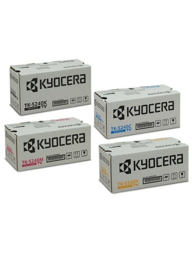 KYOCERA تونر KYOCERA الأصلي TK-5240 مجموعة ألوان متعددة (TK-5240 K/C/M/Y) للاستخدام مع ECOSYS M5526 و ECOSYS P5026 - Image 2