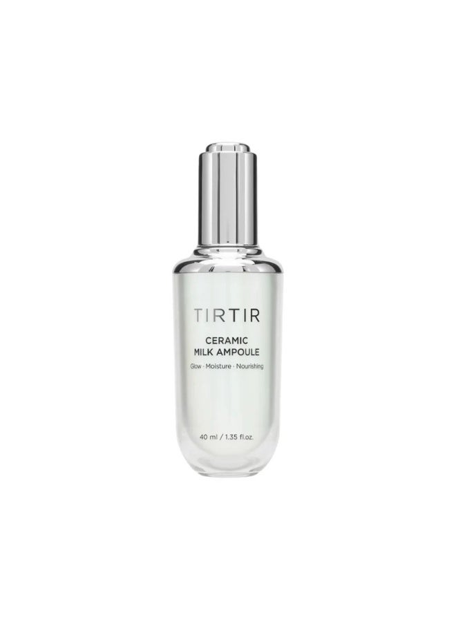 ترتر سيروم TIRTIR المصنوع من أمبولات الحليب الخزفية المرطب والمفتح للبشرة المتألقة، ترطيب عميق وإصلاح حاجز البشرة، عناية كورية خفيفة الوزن للبشرة الجافة والحساسة (40 مل / 1.35 أونصة سائلة) - Image 1
