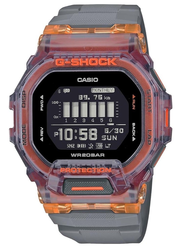 G-SHOCK Casio G-Shock GBD200SM-1A5 Men's Gray/Orange Digital Watch,  - Image 1
