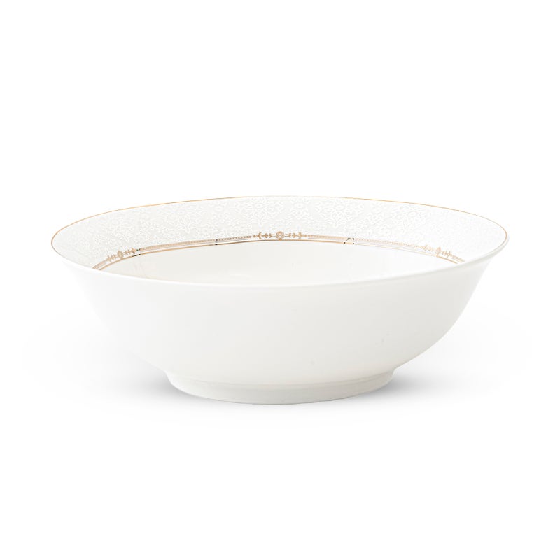 Shallow ISLA New Bone China Bowl 14 cm  Classic White Multipurpose Bowl for Daily Use, Brunch, Ramadan, Eid, Diwali, Coffee Station & Gifting - Image 1
