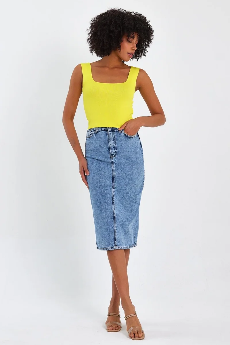 الكسندر جاردي Square Neck Crop Undershirt (A90779-S)