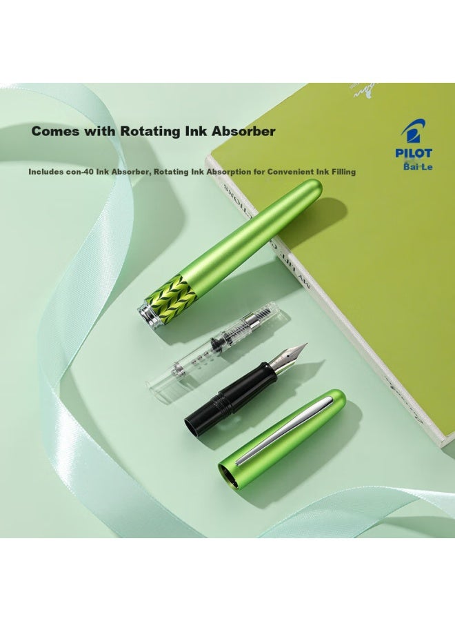 Pilot 88G Palace Style Fountain Pen Gift Set Business Signature Pen Calligraphy Pen Ink Set Birthday Gift Giving Gift Matcha Latte M Nib - Image 5