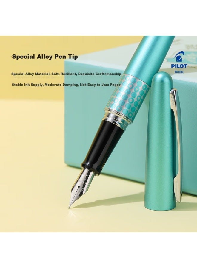 Pilot 88G Palace Style Fountain Pen Gift Set Business Signature Pen Calligraphy Pen Ink Set Birthday Gift Giving Gift Matcha Latte M Nib - Image 3