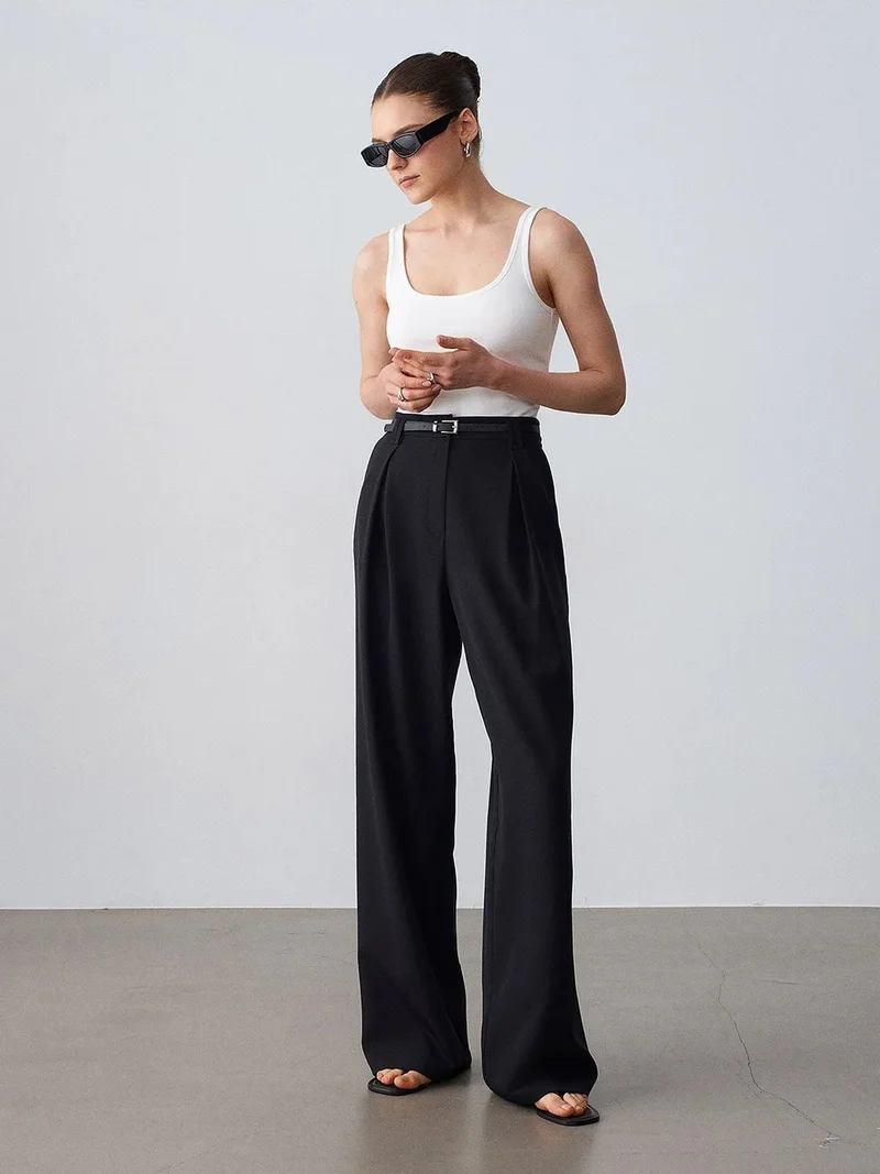 ديلفين DILVIN Sleeveless Slim Fit Jersey Blouse