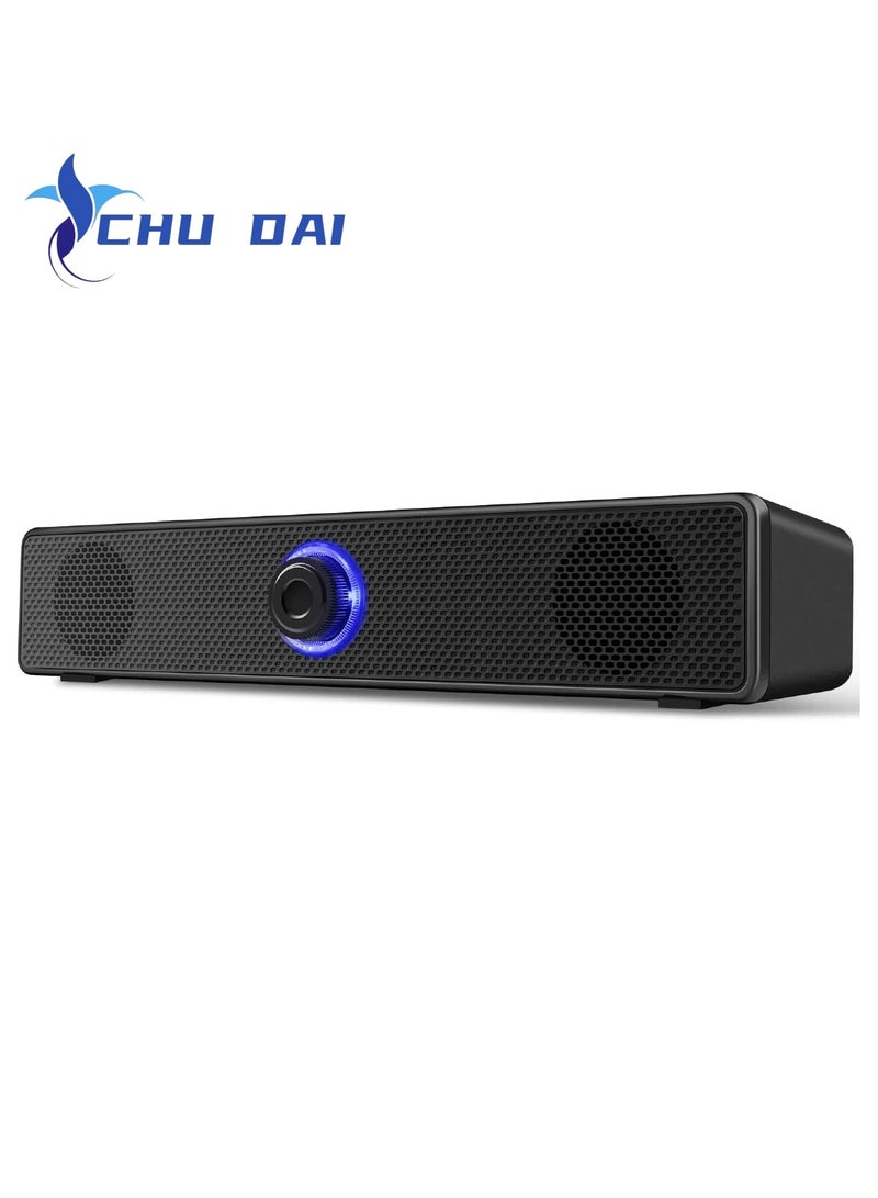 CHU DAI Speakers Usb-Powered Wired Bluetooth Stereo Desktop Speakers For Laptops Tablets  - Image 1