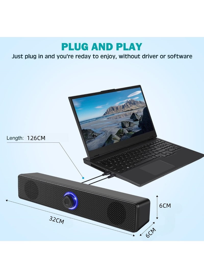 CHU DAI Speakers Usb-Powered Wired Bluetooth Stereo Desktop Speakers For Laptops Tablets  - Image 2