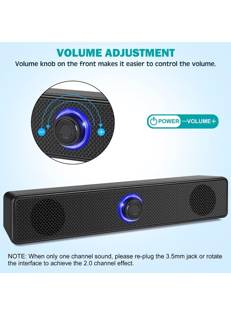 CHU DAI Speakers Usb-Powered Wired Bluetooth Stereo Desktop Speakers For Laptops Tablets  - Image 4