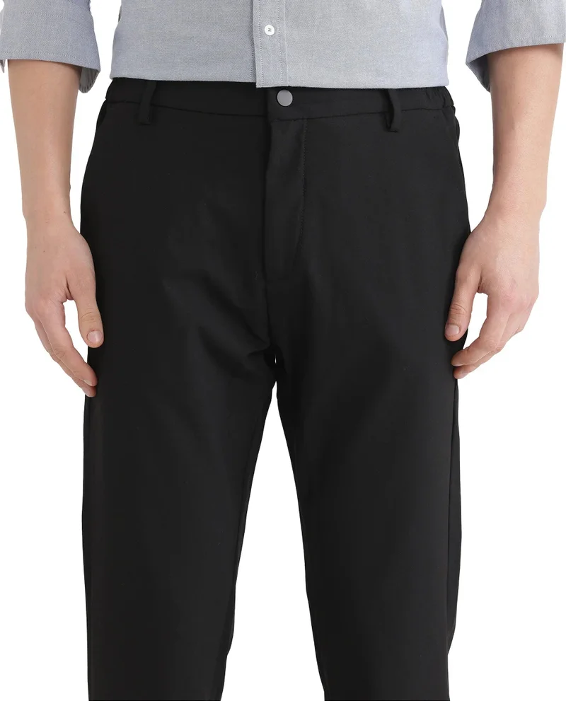Rare Rabbit Men's Regular Fit Plain Trouser