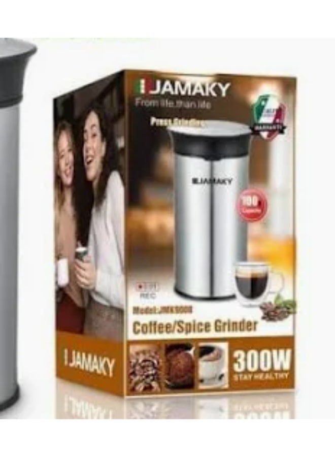 جامايكا مطحنة قهوة وتوابل جاماكي، 300 واط، فضية اللون، JMK 9008 - Image 2