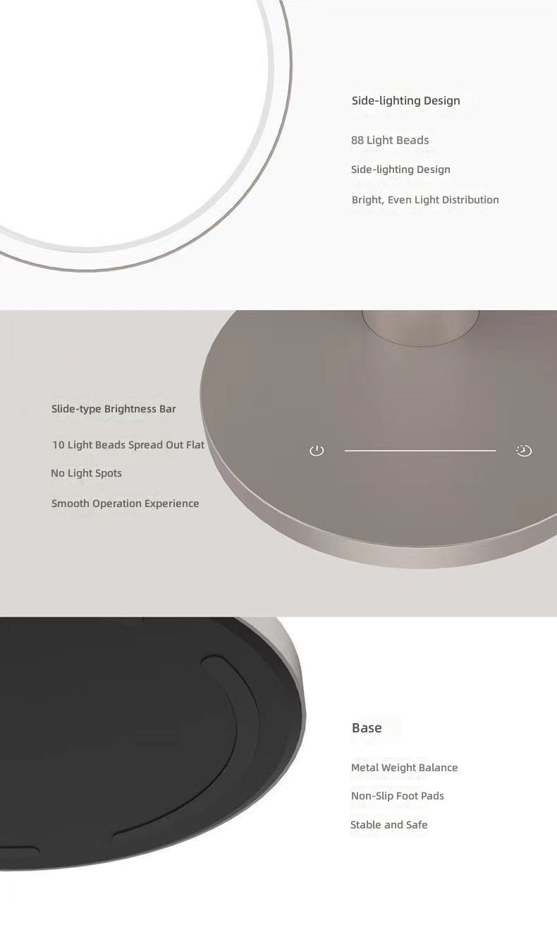 يلايت مصباح طاولة قابل للطي Yeelight Pro للعناية بالعين مع قاعدة شحن، إضاءة AA، حماية من الضوء الأزرق RG0، مؤشر تجسيد اللون 95، تحكم ذكي باللمس، للطلاب والأطفال - Image 3