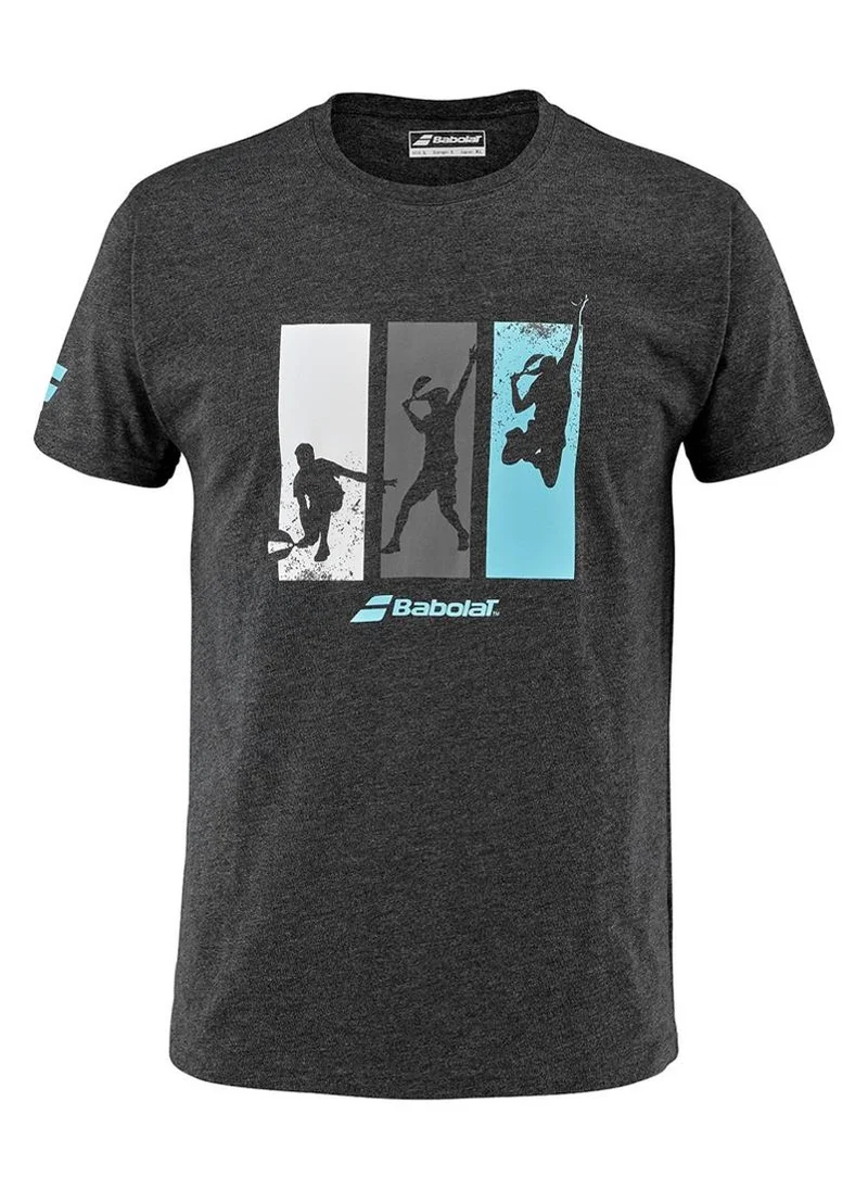 بابولات Babolat Padel Tshirt Padel-6Ms23441-2003, Color - Black, (French Brand)