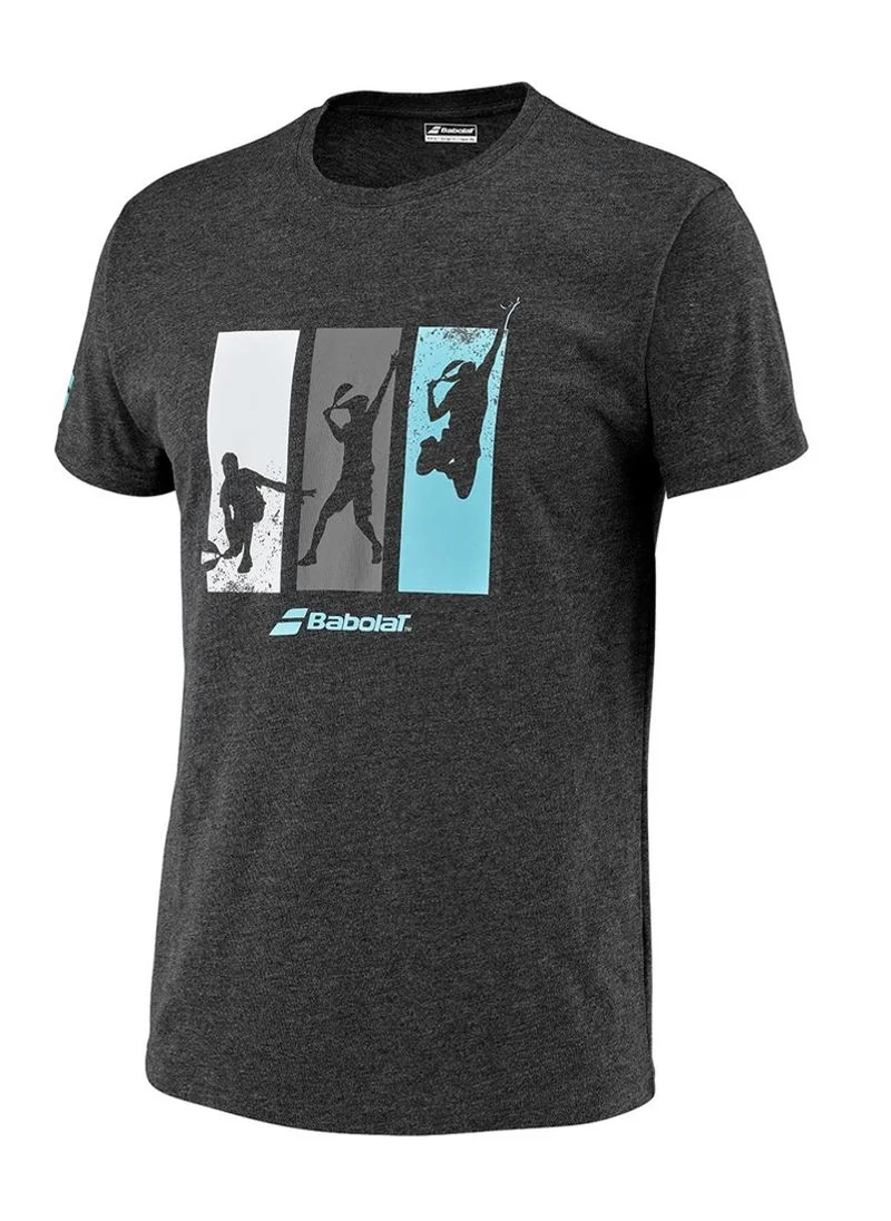 بابولات Babolat Padel Tshirt Padel-6Ms23441-2003, Color - Black, (French Brand)