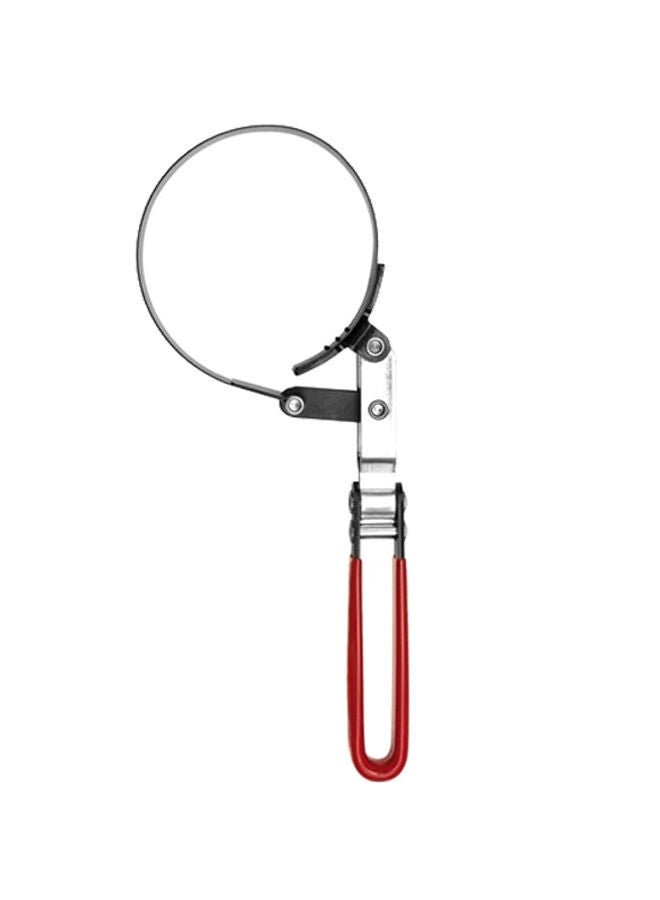 نيبمينينت مفتاح ربط فلتر الزيت بقطر 95-111 مم مزود بشريحة منزلقة مع مشبكين طراز YT-0823 فضي / أسود أحمر 111مم - Image 2