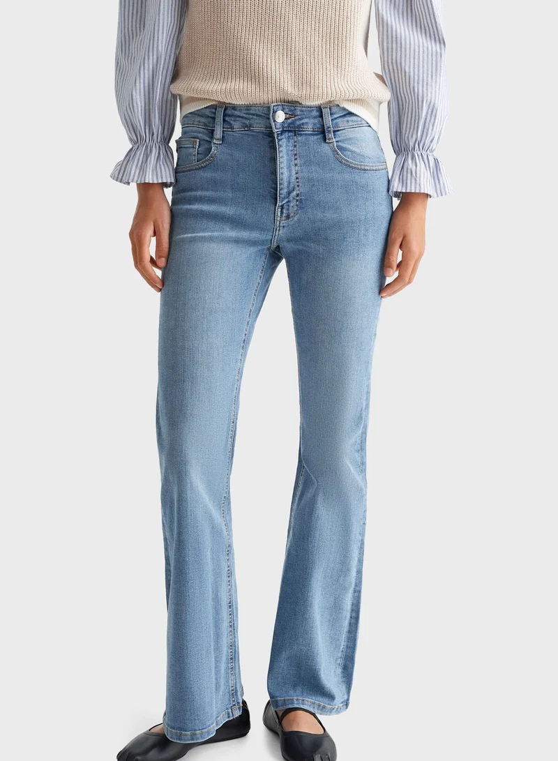 MANGO Youth Flared Jeans