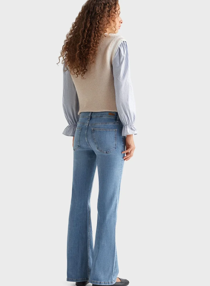 MANGO Youth Flared Jeans