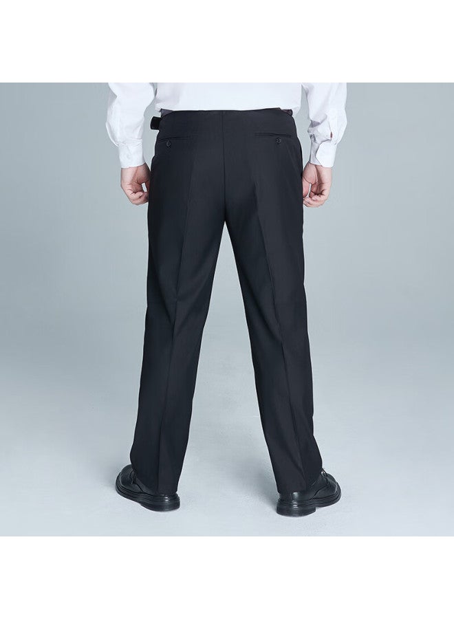 Ayoupang Ayou Pang Plus Size Men's Business Casual Solid Color Trousers Loose Straight Leg Work Pants - Image 3