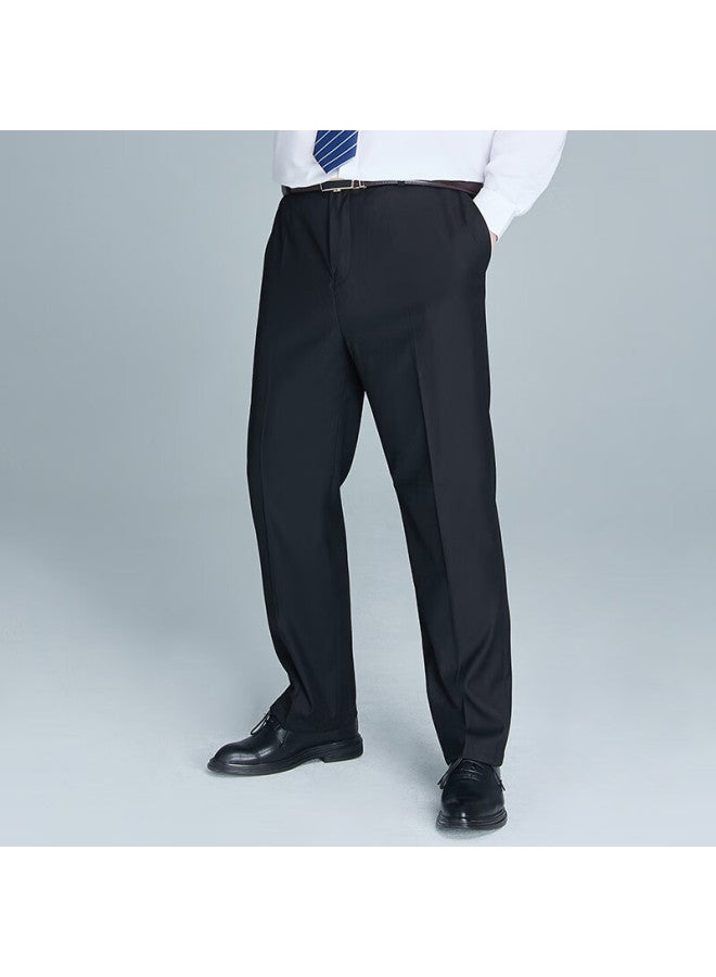 Ayoupang Ayou Pang Plus Size Men's Business Casual Solid Color Trousers Loose Straight Leg Work Pants - Image 4