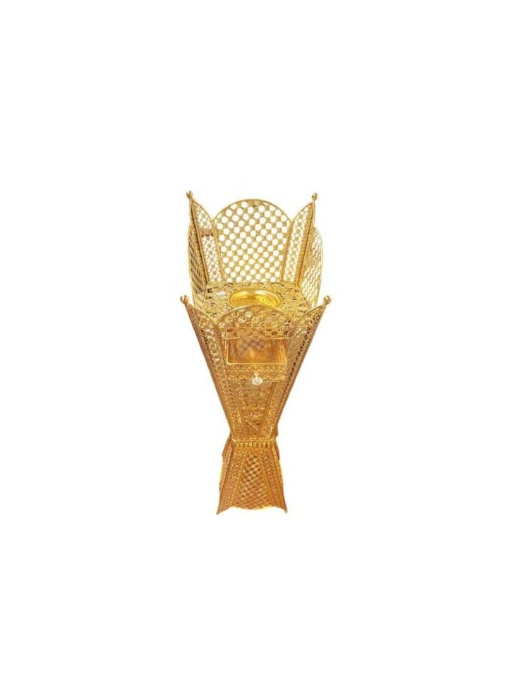 RSG Large Size Bukhoor Incense Burner with Drawer 100 cm tall Durable Arabic Style Oud Holder Charcoal Censer Gold/Silver- 863  - Image 2