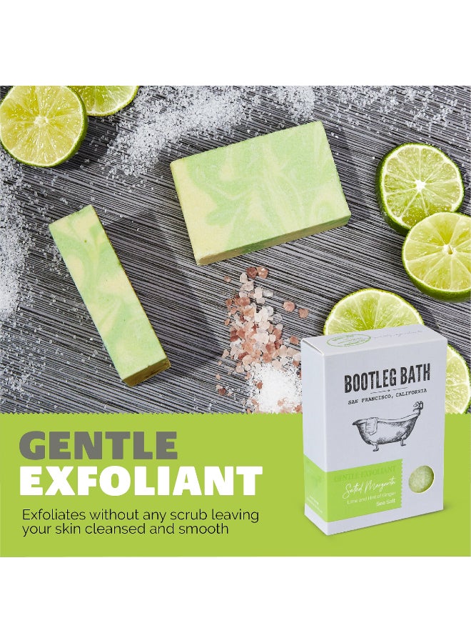 BOOTLEG BATH Natural Gentle Exfoliating Bar Soap Citrus Blend with Sea Salt Made in USA for Men and Women Eco Friendly Handcrafted Body Soap 44 oz Bar - Image 4