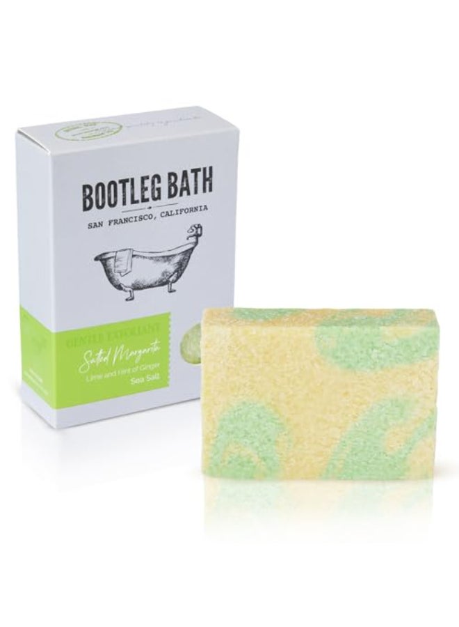 BOOTLEG BATH Natural Gentle Exfoliating Bar Soap Citrus Blend with Sea Salt Made in USA for Men and Women Eco Friendly Handcrafted Body Soap 44 oz Bar - Image 1
