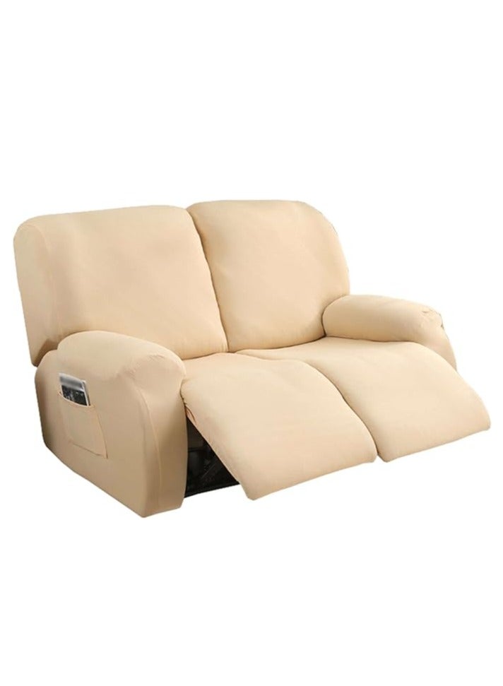 general Four Seasons Elastic Chivas Sofa Cover, Full Package, Solid Color Dustproof Double Seat Lounge Chair Cover, Split Sofa Cover - Image 1