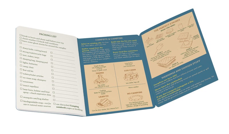 The Unemployed Philosophers Guild Camping Passport Sized Mini Notebook - Image 2