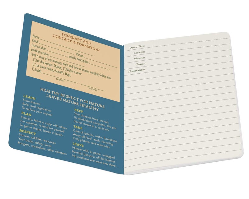 The Unemployed Philosophers Guild Camping Passport Sized Mini Notebook - Image 3