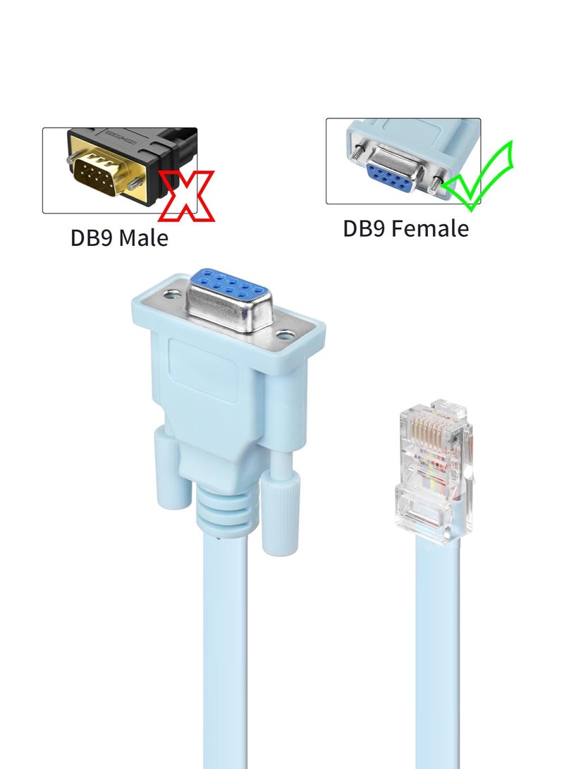 P403-006 Cisco Serial Rollover Console Cable – Connect PC or Laptop to Cisco Device via Console Port, 1 Meter - Image 2