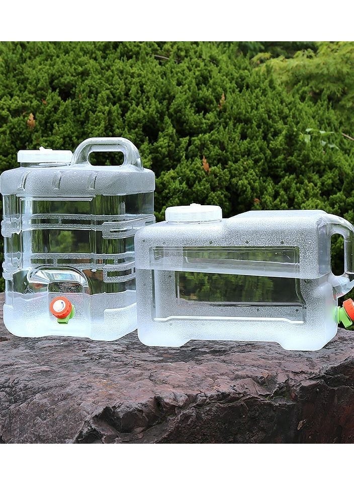 Generic - Water Storage Containers Camping Water Container 12/18L Portable Large Water Tank with Faucet for Outdoor Camping Picnic Hiking Car Driving Home Emergency Water Storage - Image 1