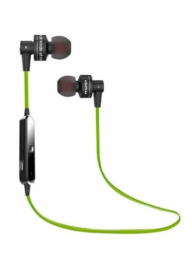 NIBEMINENT Bluetooth In-Ear Headphones With Microphone Green/Black