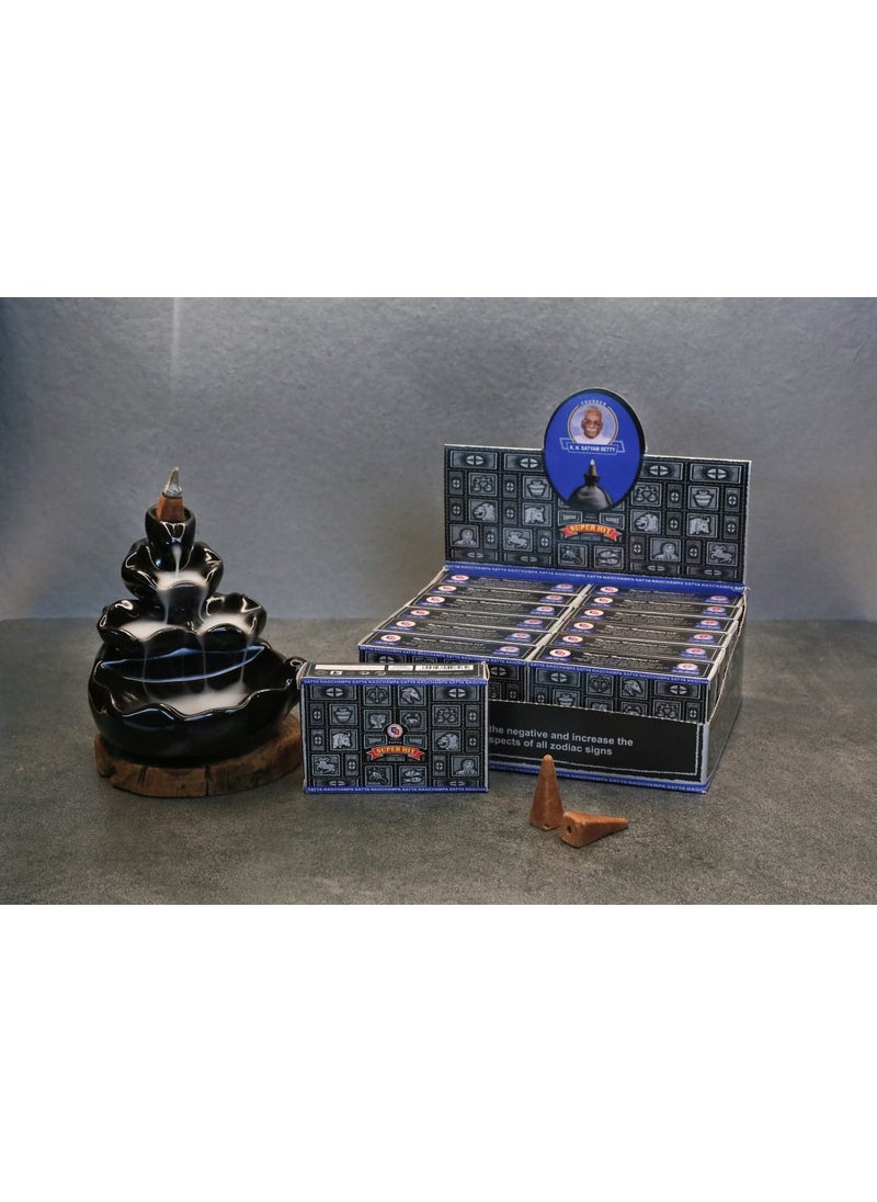 SATYA SUPERHIT BACKFLOW DHOOP Cones