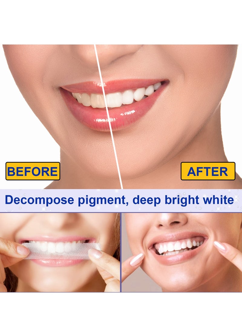 SOUTH MOON Advanced 5D White Teeth Whitening Strips, Fast Effective and Portable, Achieve Significant Whitening in Just 3 Days - Comfortable and Easy to Use - 7 Pcs per Pack  - Image 4