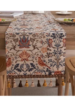 Generic American retro long table runner, tea table, table cloth and flag, light luxury jacquard embroidery long tablecloth 30*180cm  - Image 2